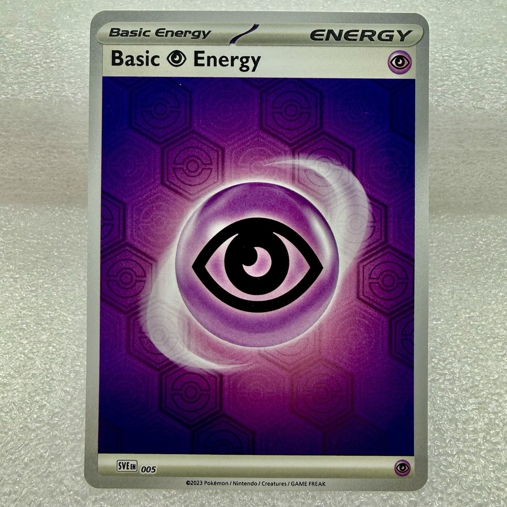 Basic Psychic Energy 005 Reverse Holo Scarlet & Violet Energies Pokémon Mint